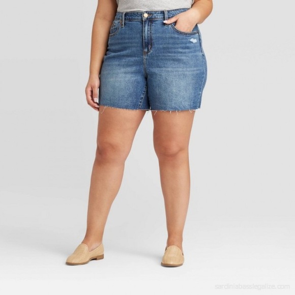 NWT Universal Thread High Rise Boyfriend Denim Shorts - Picture 2 of 9